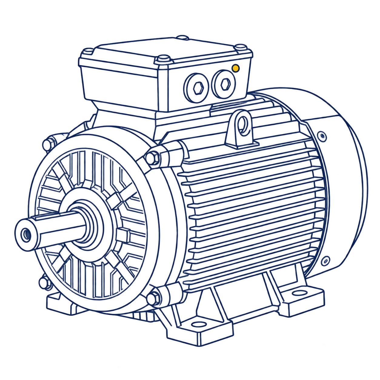 Disegno tecnico motore elettrico Innomotics
