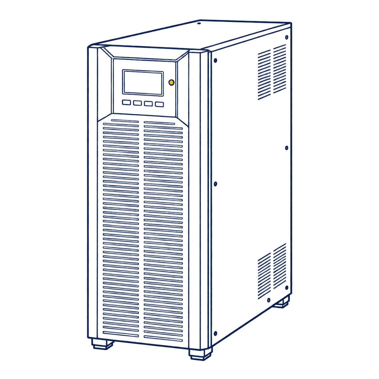 Disegno tecnico gruppo di continuità UPS