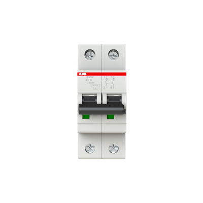 Interruttore magnetotermico ABB S202 K3 2P 3A 6kA