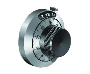 Manopola contagiri Vishay 25A11B10 20 giri diametro 46 mm