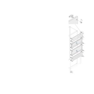 Pannello per 2 strumenti ABB PPFI2726 72x72 L=600mm