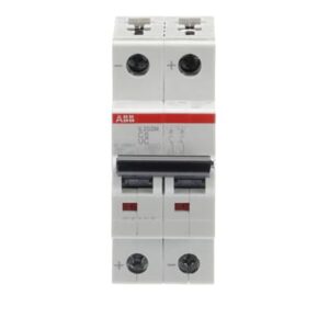 Interruttore magnetotermico AC/DC ABB S202M-C6UC 2P 6A 10kA
