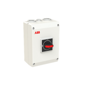 Sezionatore in custodia ABB OTP63B4M 4P 63A IP65 maniglia nera